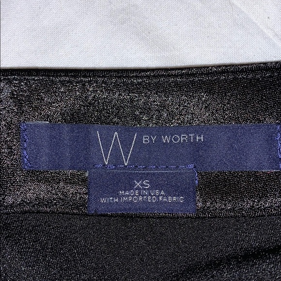 Worth Black Hammered Sateen Bianca Dress XS - Picture 2 of 7